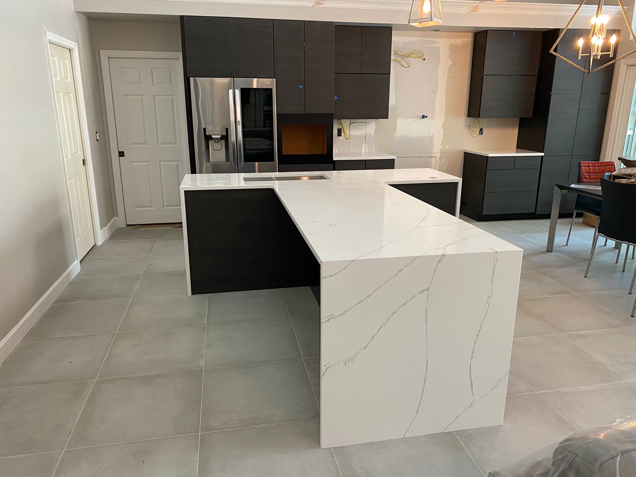 Modern kitchen with custom cabinetry